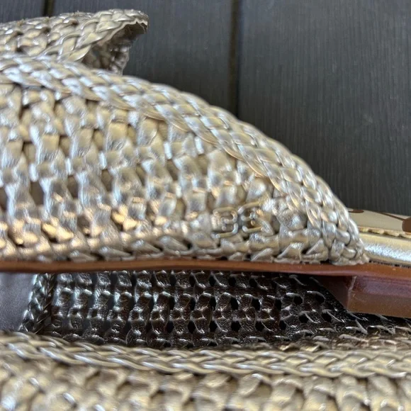 Sam Eldelman Elva Mules Gold Color Size 9 - Picture 5 of 5